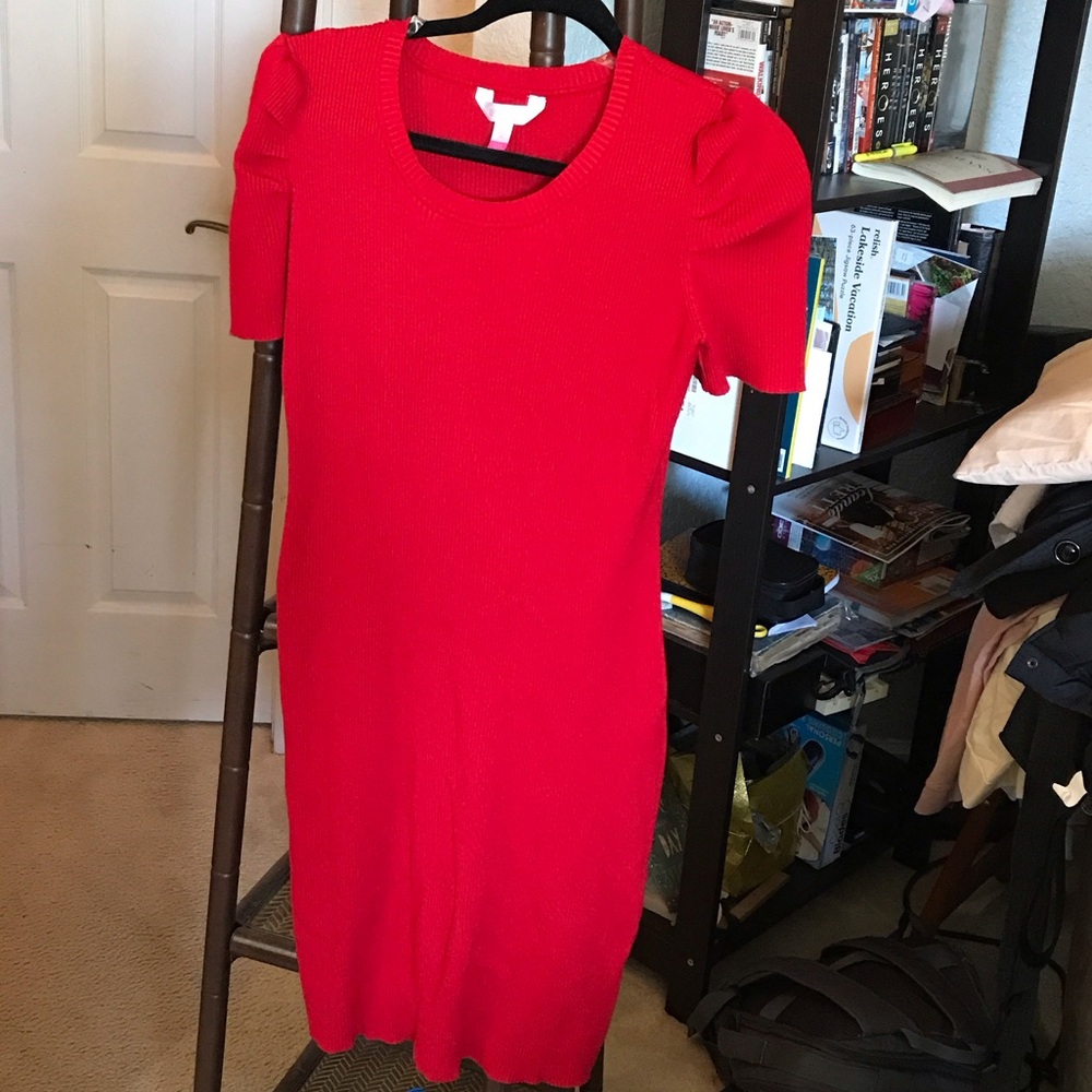 No Boundaries Vibrant Red Midi Dress
